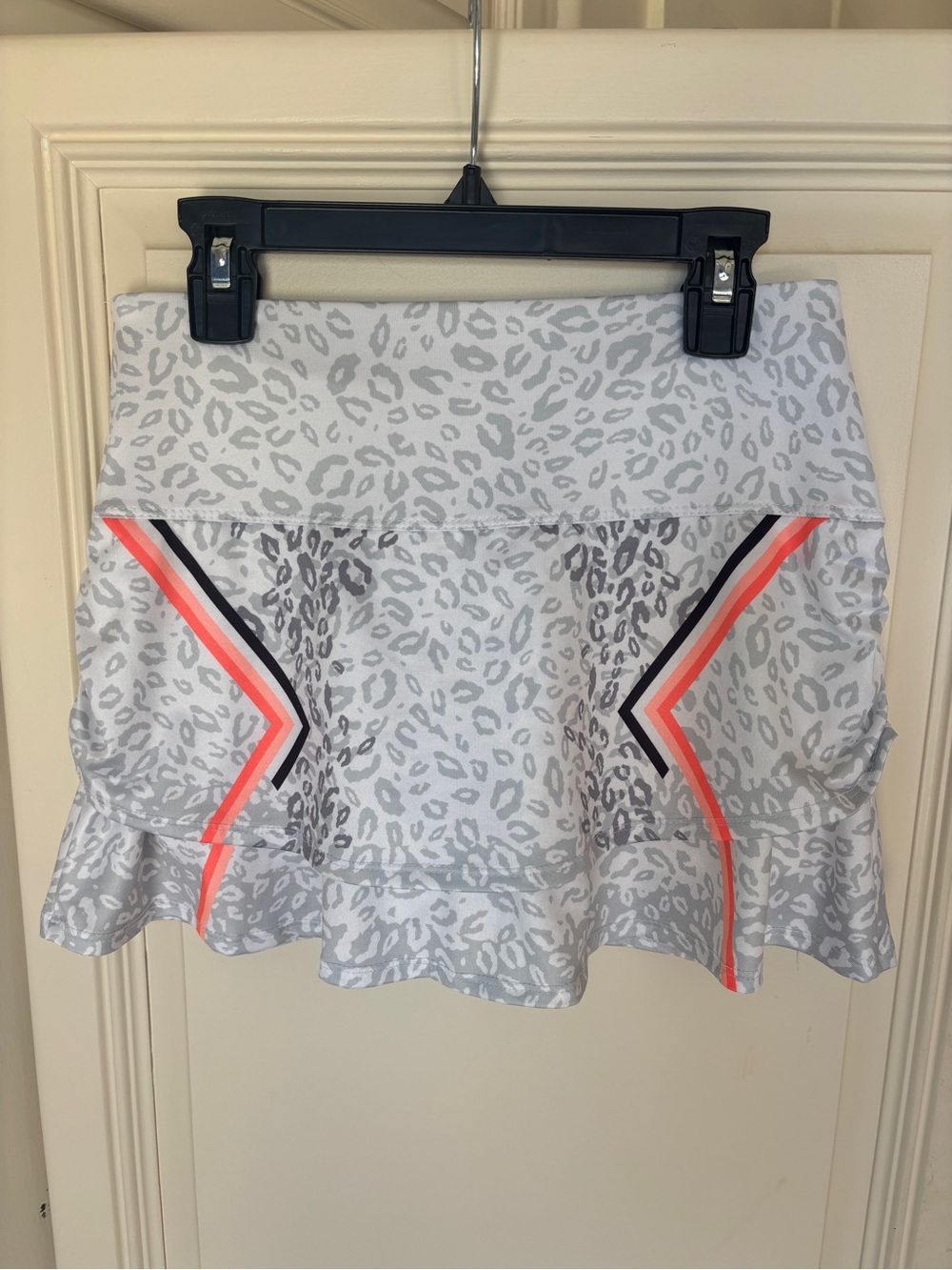 Tennis skirt girls sz 14 Lg Lucky in Love white cheetah